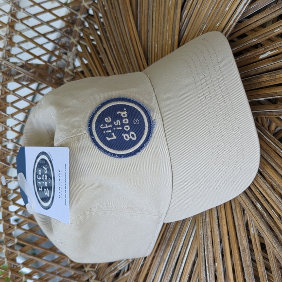 Life Is Good Accessories - New Life is Good Vintage Chill Khaki Cap Hat
